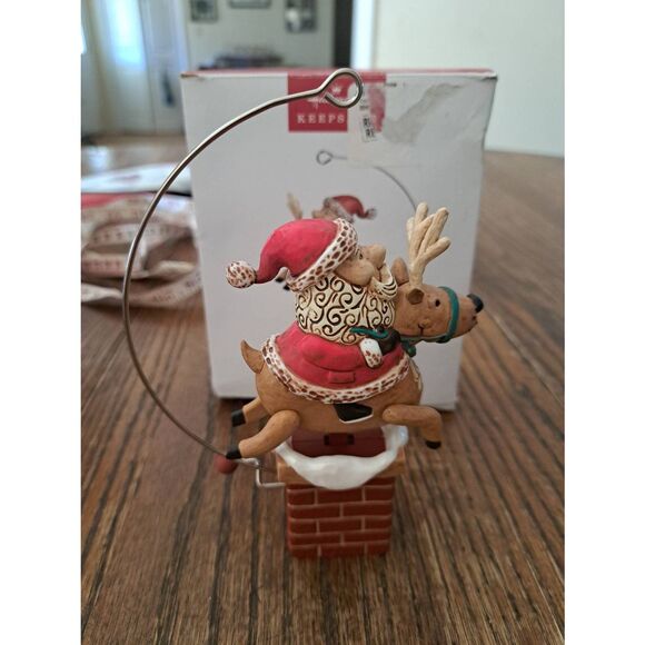 Hallmark 2022 Giddy Up Santa Keepsake Christmas Holiday Ornament Visker - Picture 2 of 9